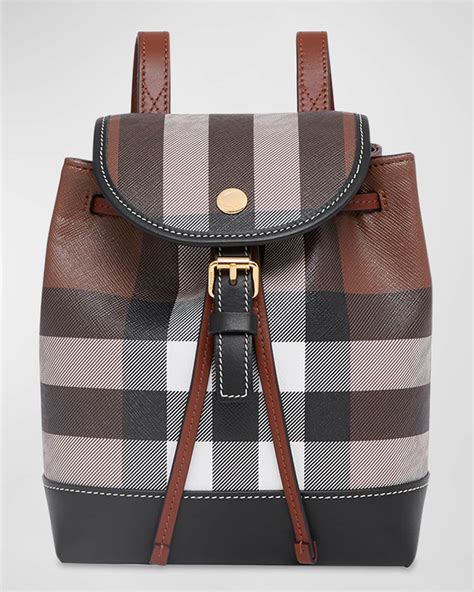 canvas burberry backpack|burberry micro check canvas backpack.